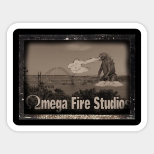 omega fire studios t shirt Sticker